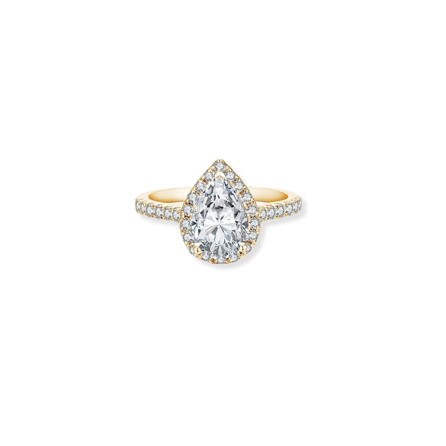 2 Carat Pear Cut Ring