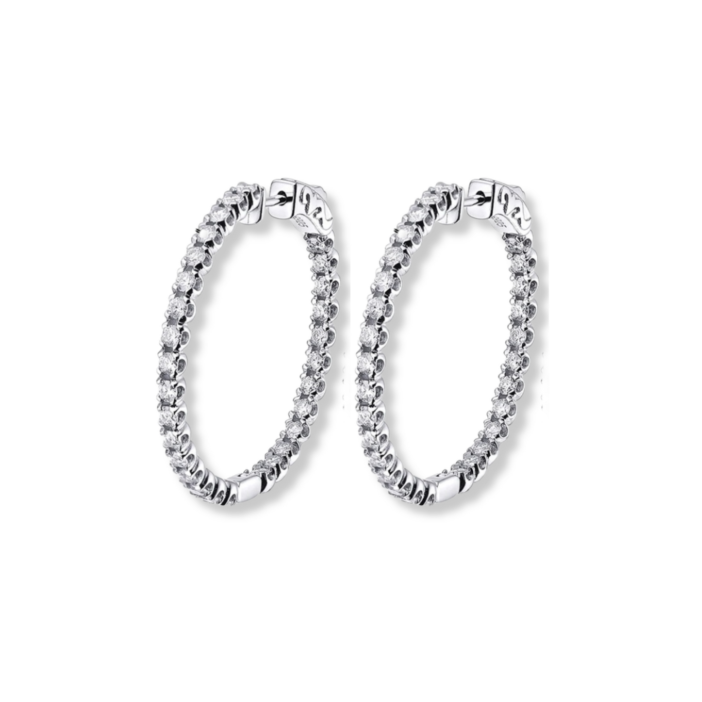 1.6CT Hoop Earrings