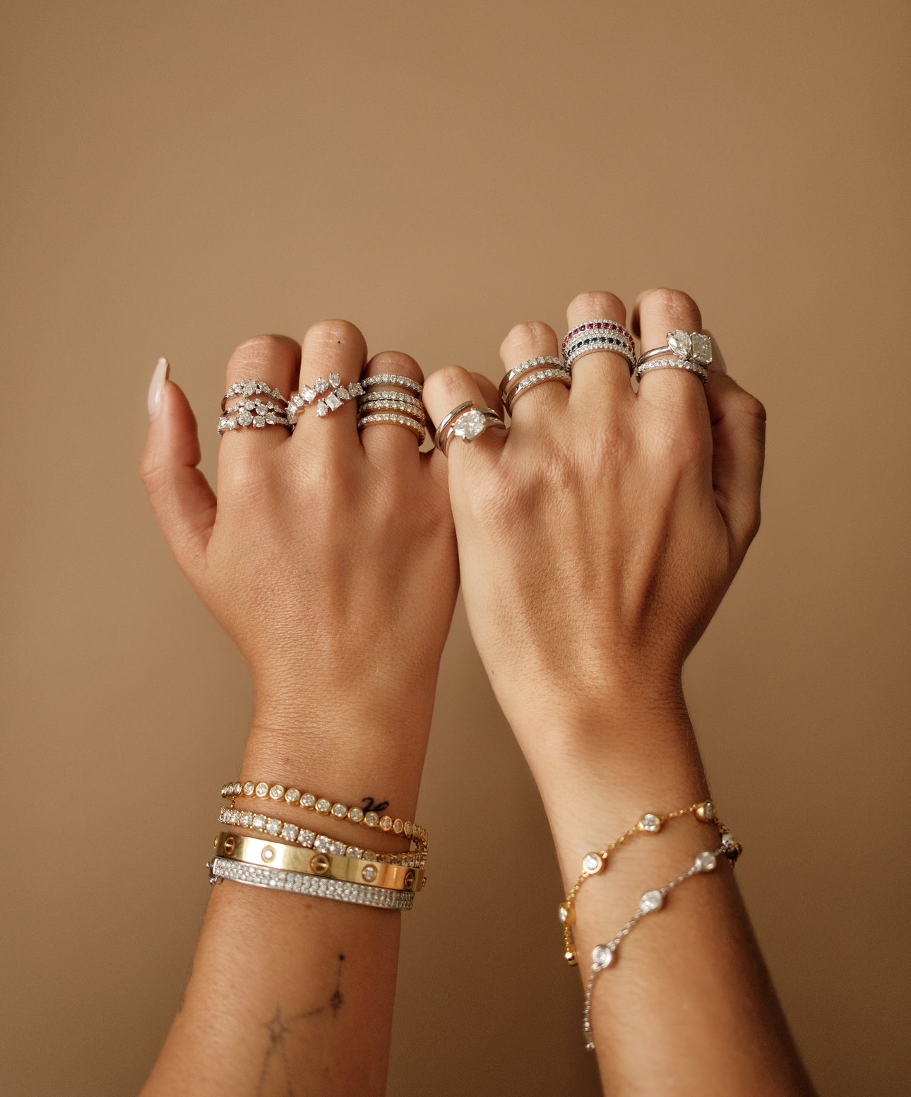 Double Row Band Ring