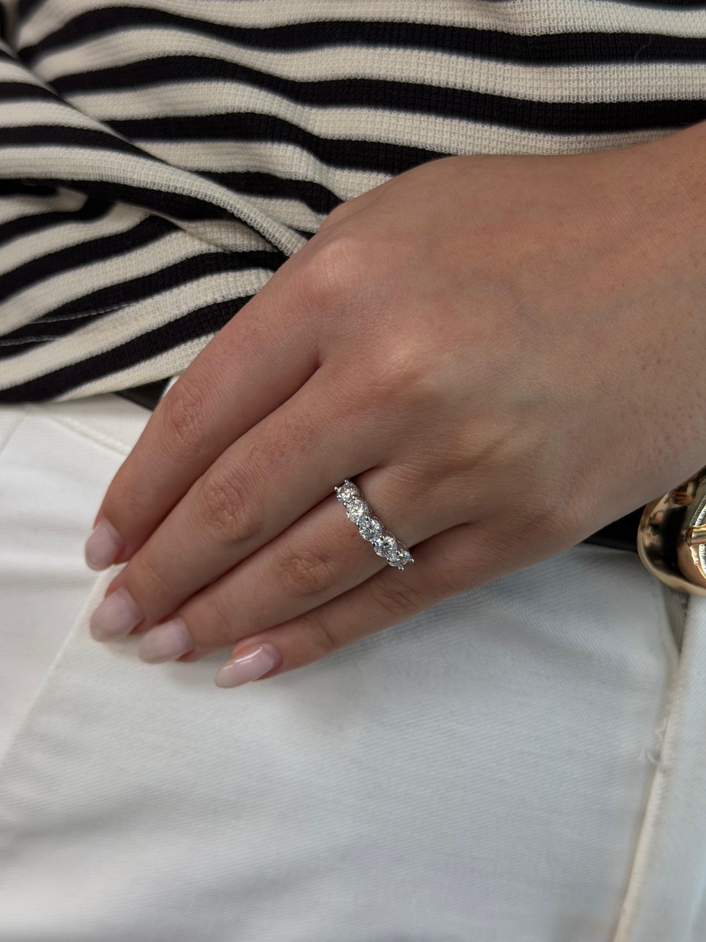 1.5CT Half Band Ring