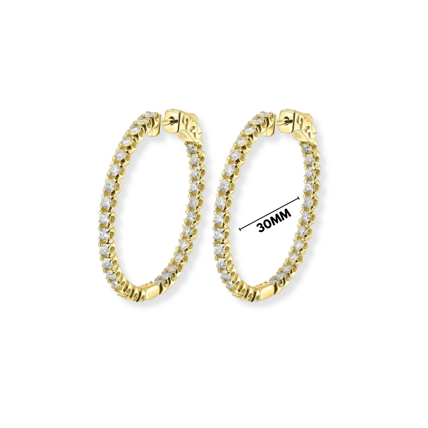 1.6CT Hoop Earrings