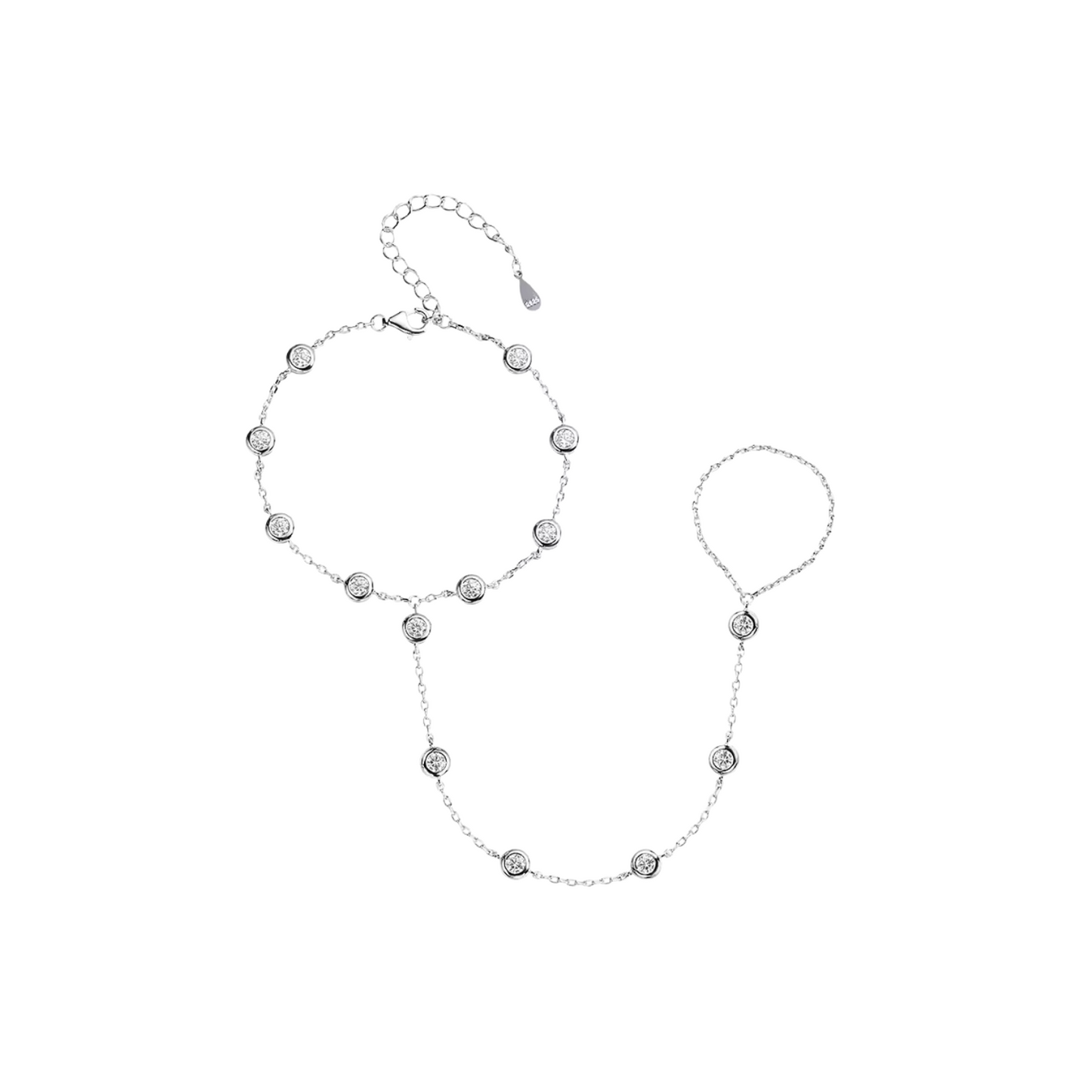 1.4 CT Hand Chain Bracelet