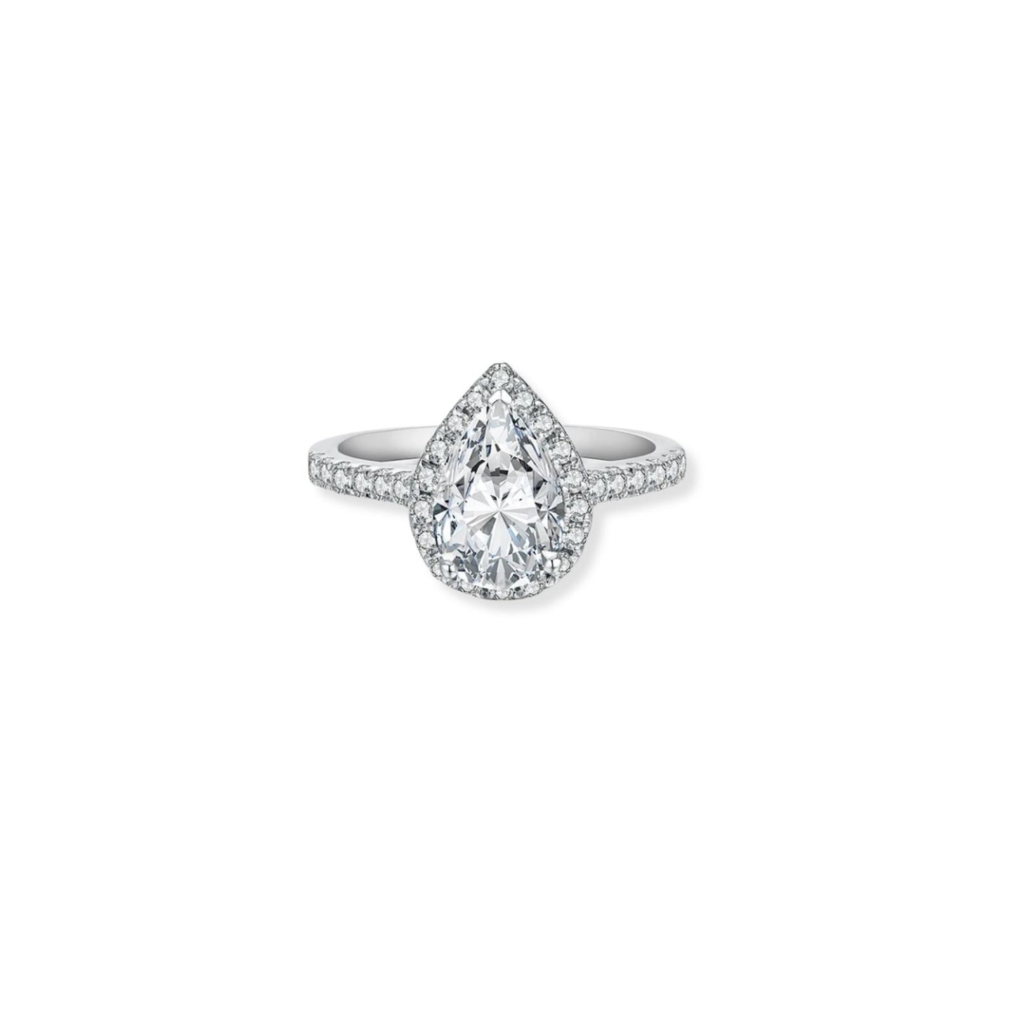 2 Carat Pear Cut Ring