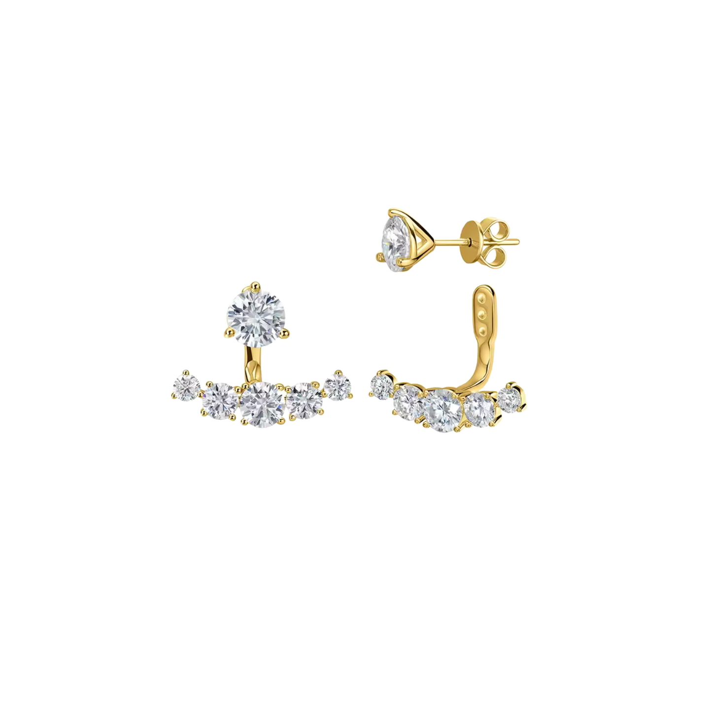 4.6cttw Convertible Stud Earrings
