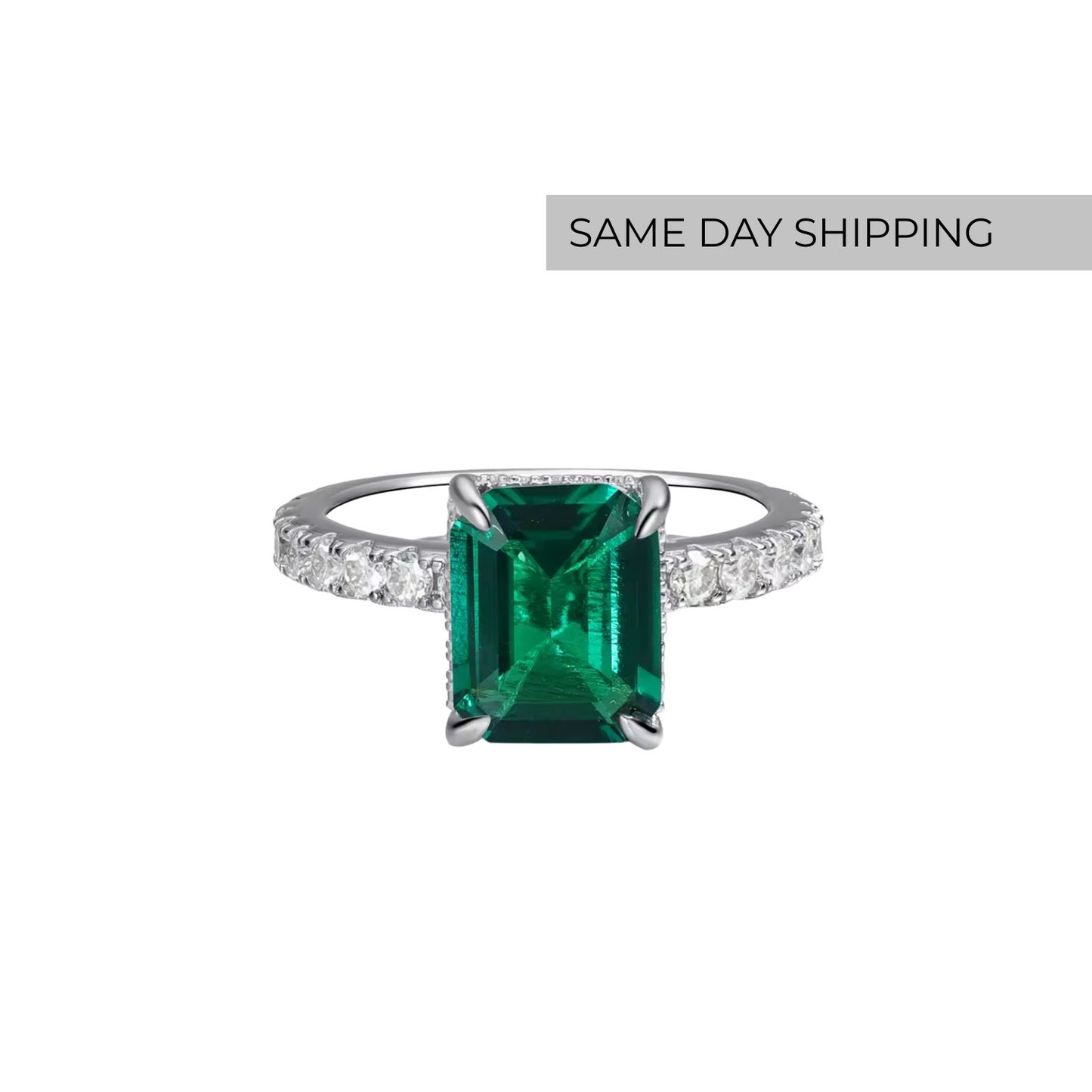 4CT Emerald Ring