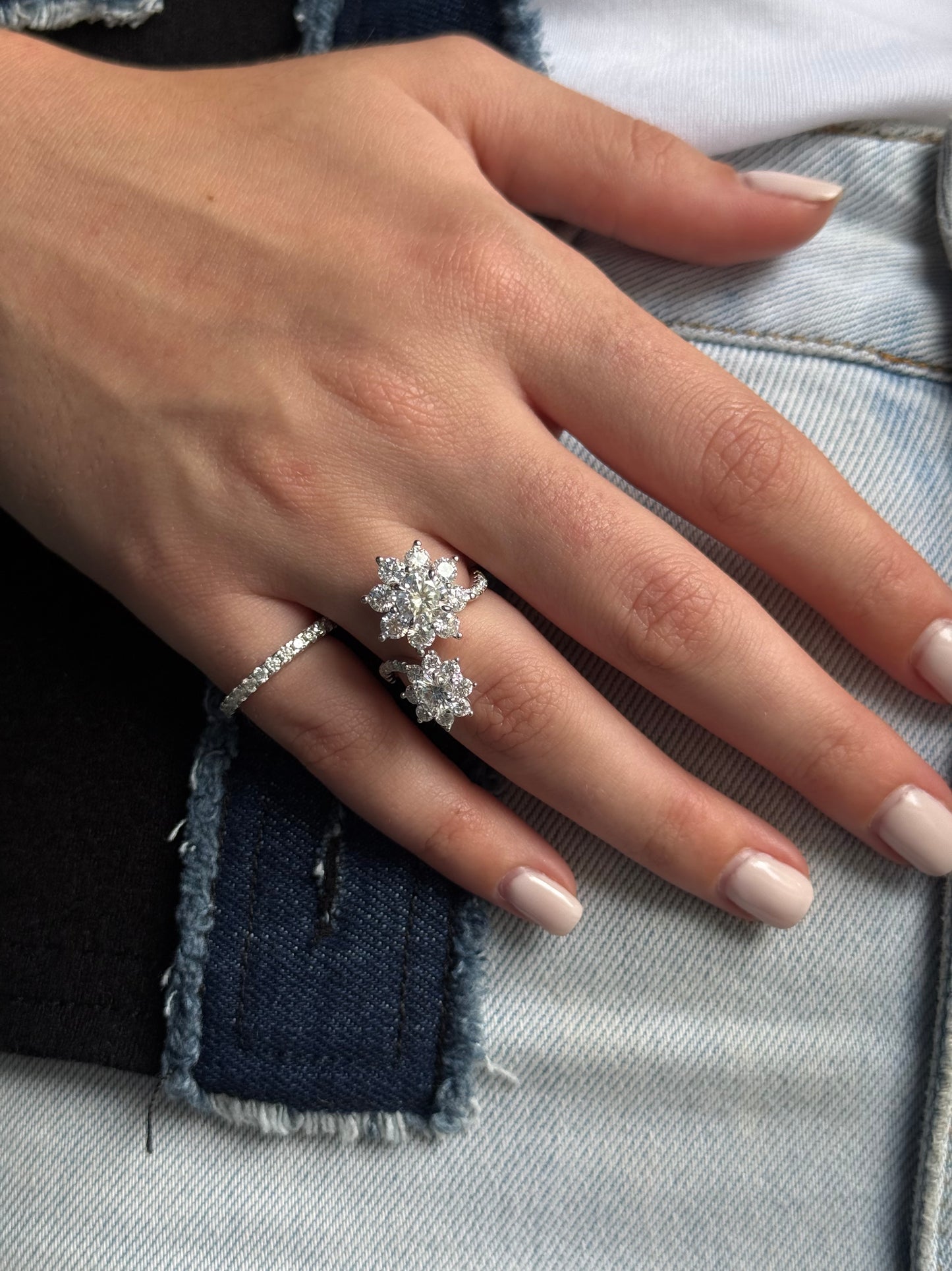 Double Flower Wrap Ring