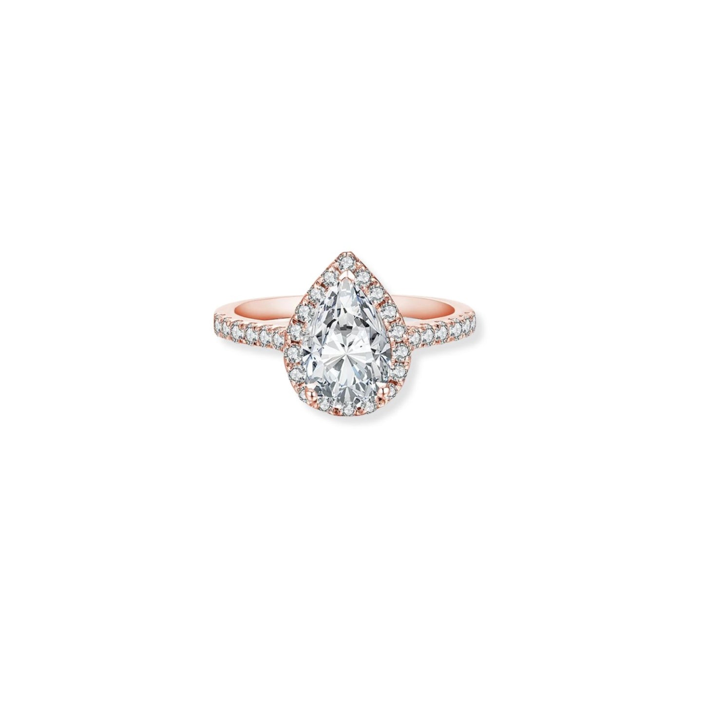 2 Carat Pear Cut Ring