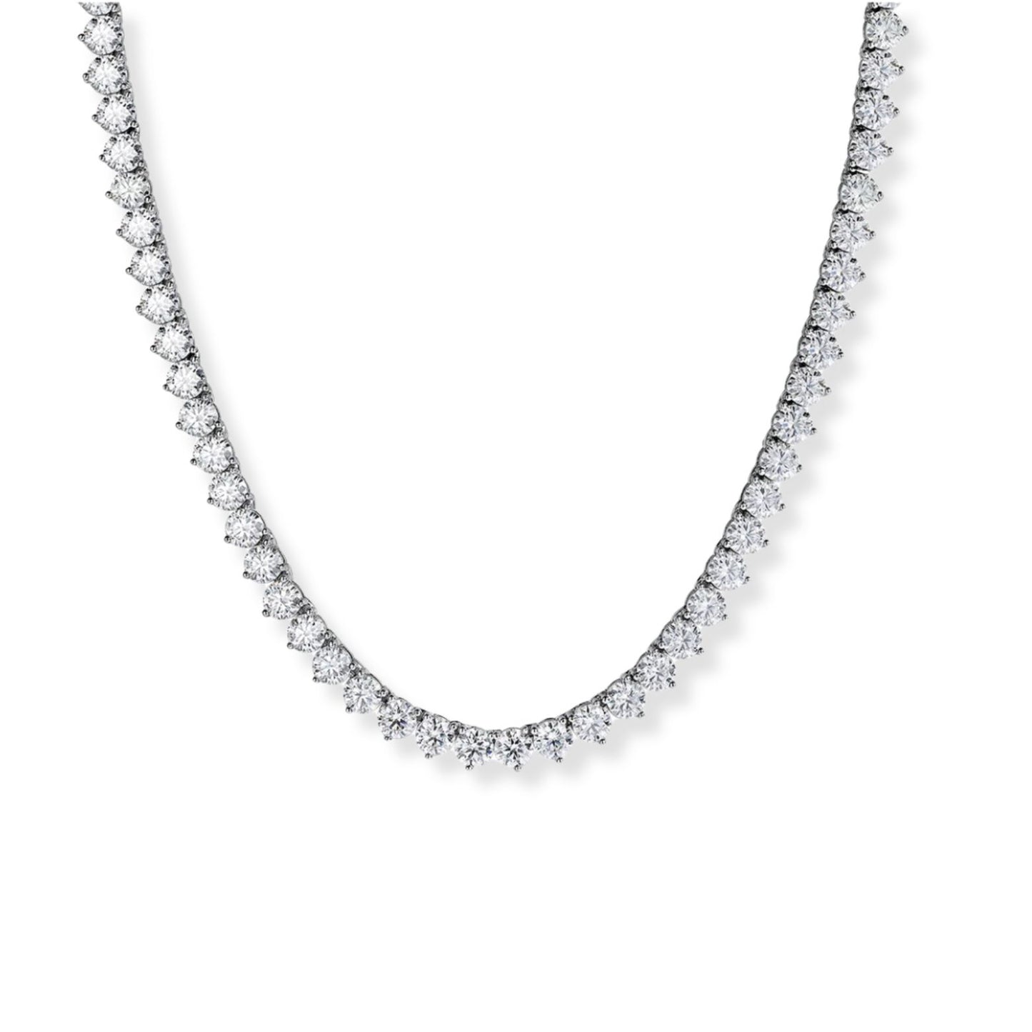 3-Prong Tennis Necklace