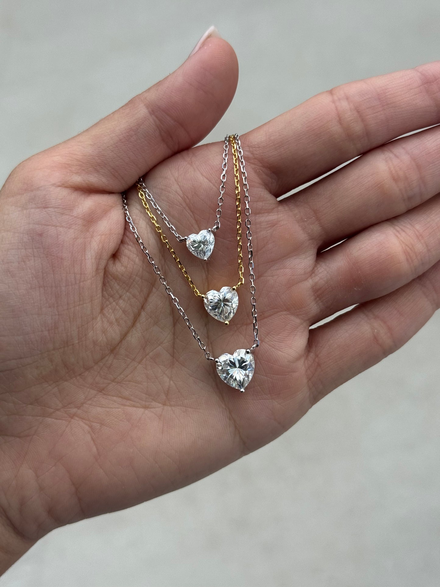 Heart Solitaire Necklace