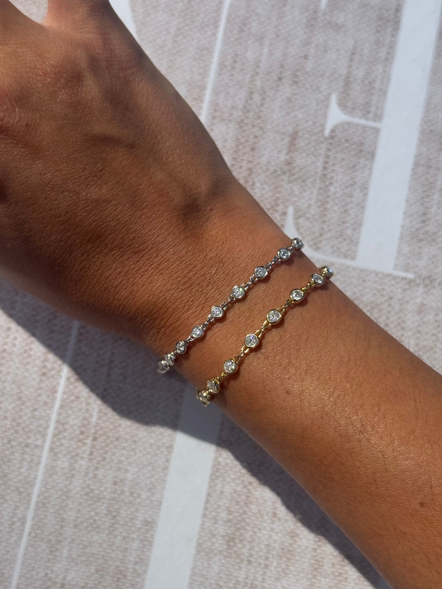Bezel Chain Bracelet