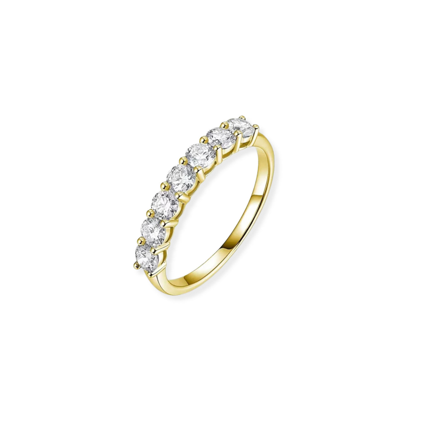 0.7CT Half Eternity Band Ring