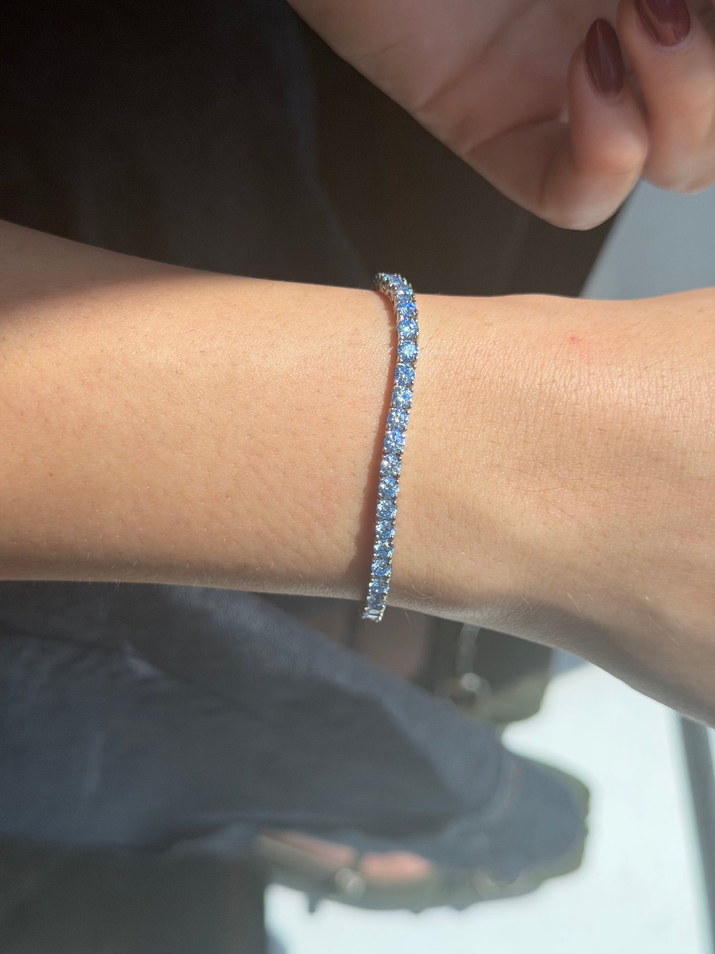 Blue Ombré Tennis Bracelet