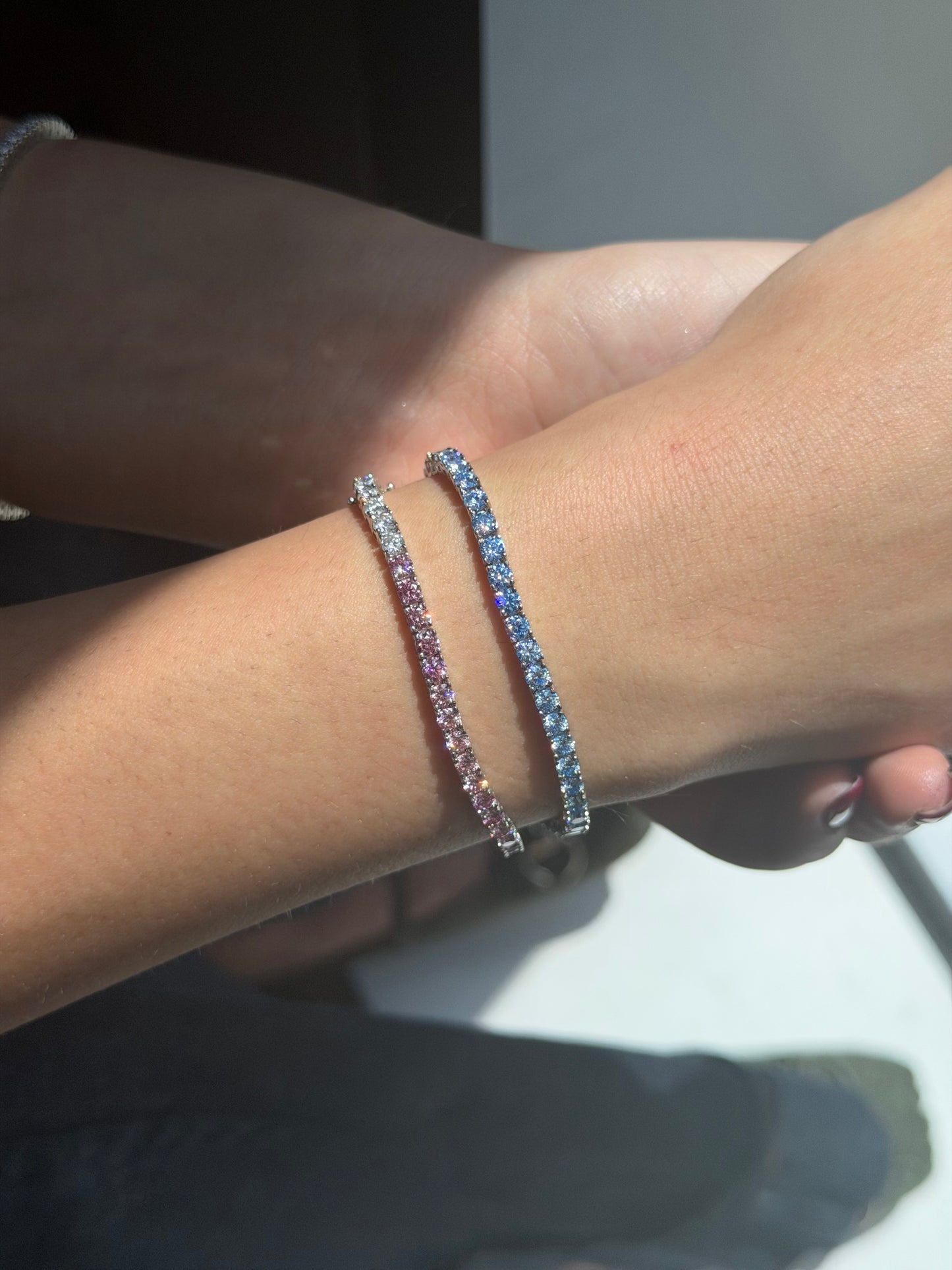 Pink Ombré Tennis Bracelet