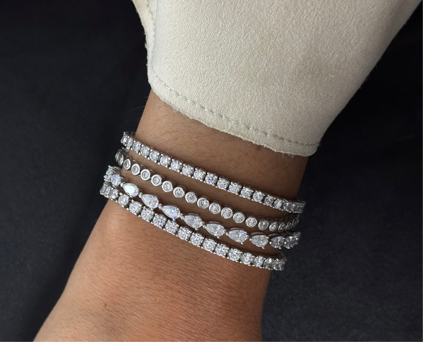 Pear Cut Tennis Bracelet