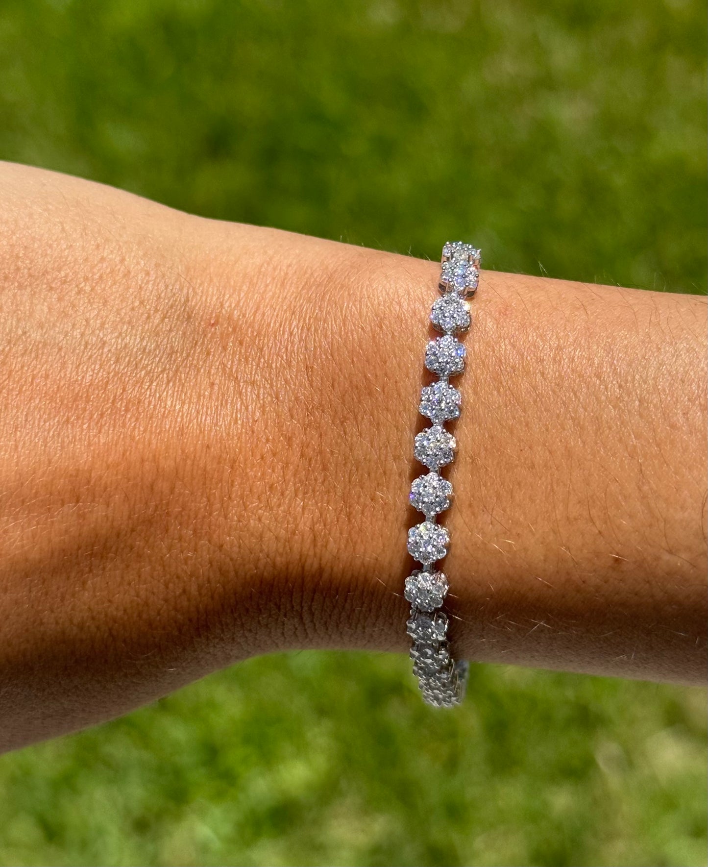 Flowers Tennis Bracelet