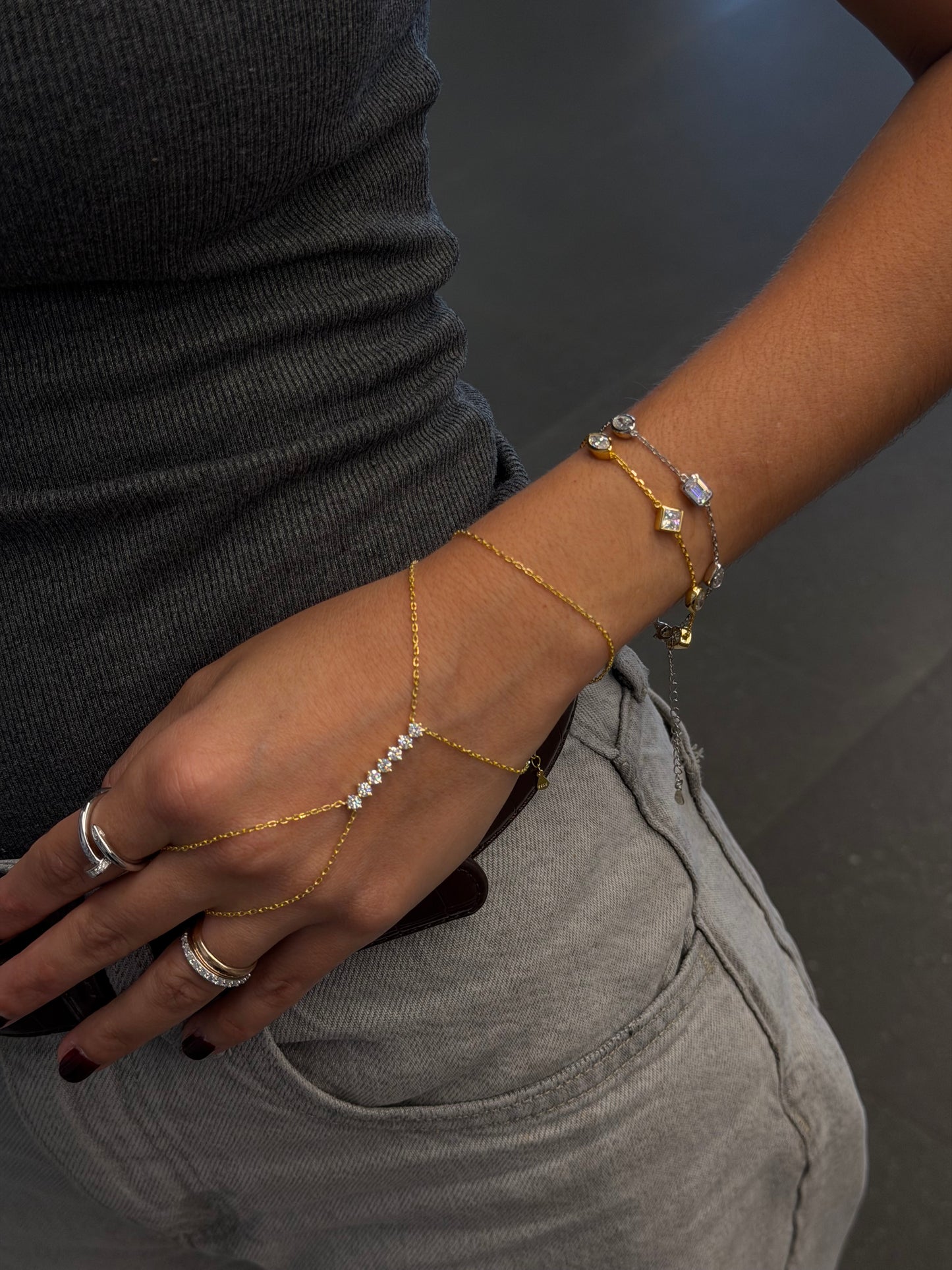 Statement Hand Chain Bracelet