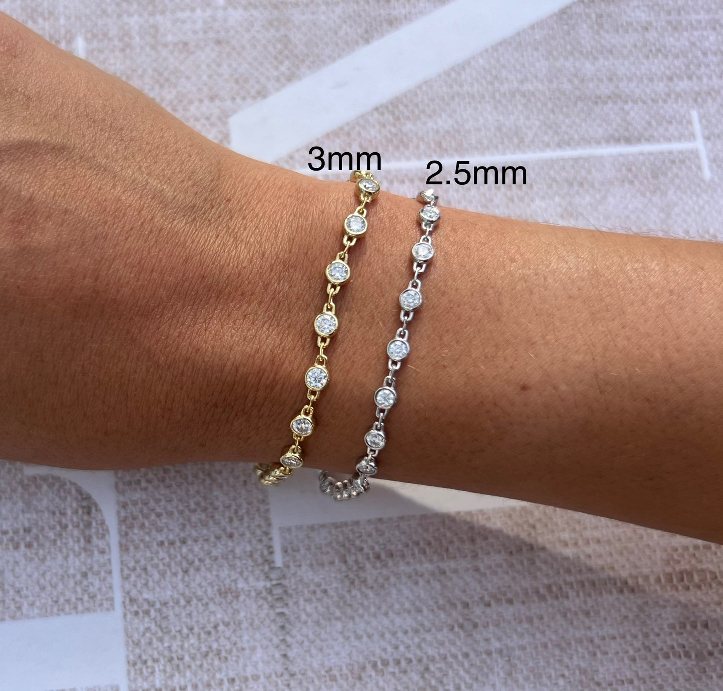 Bezel Chain Bracelet