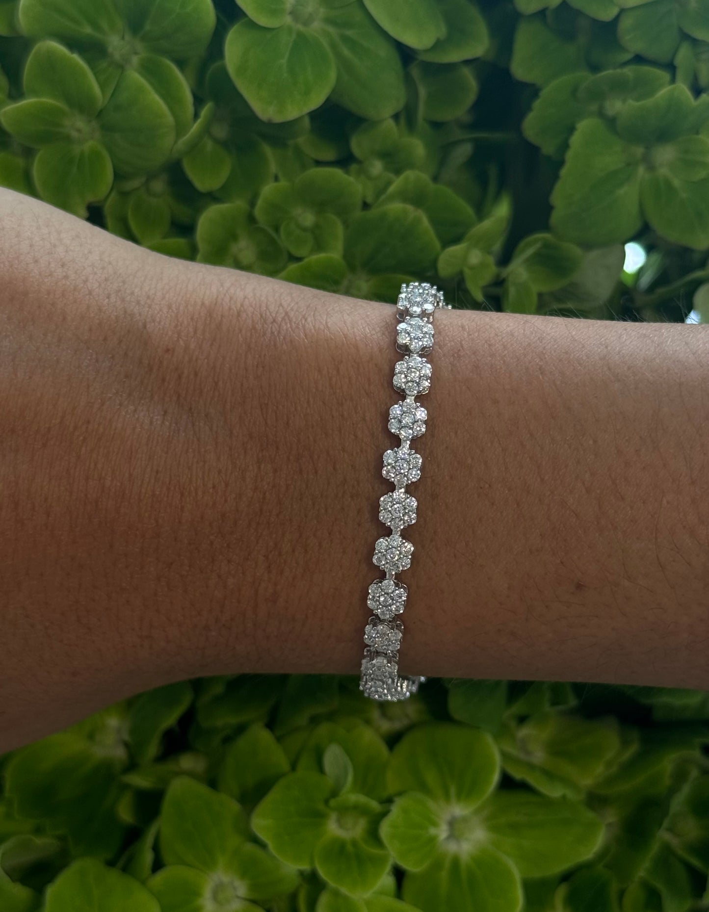 Flowers Tennis Bracelet
