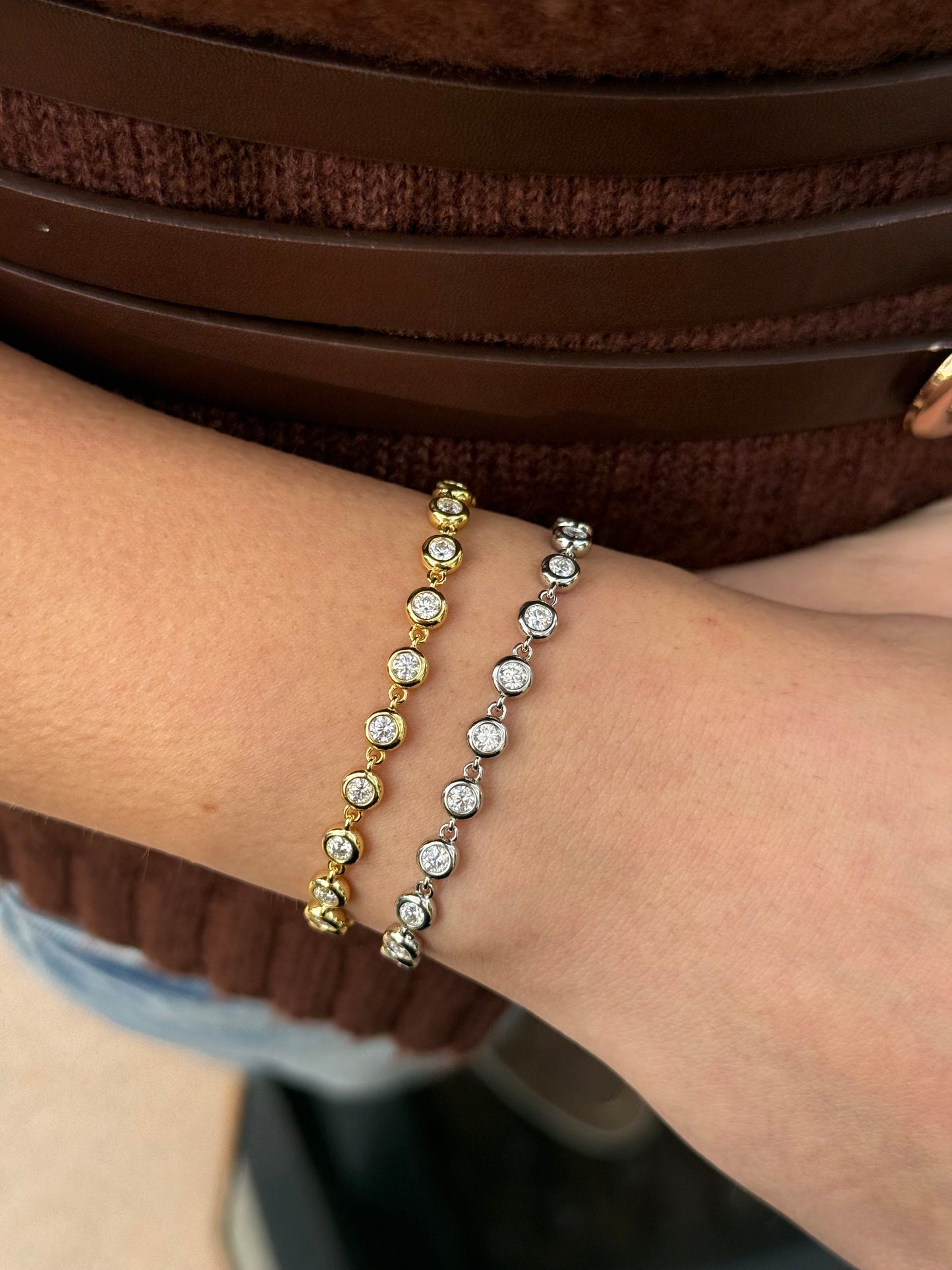 Bezel Chain Bracelet