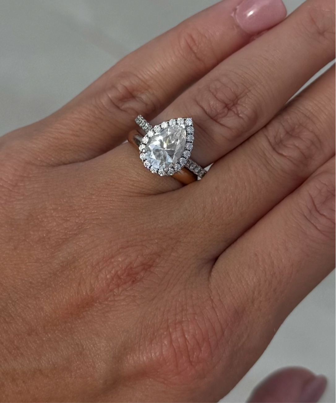 2 Carat Pear Cut Ring