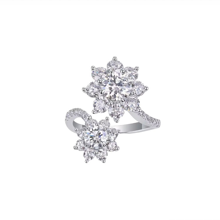 Double Flower Wrap Ring