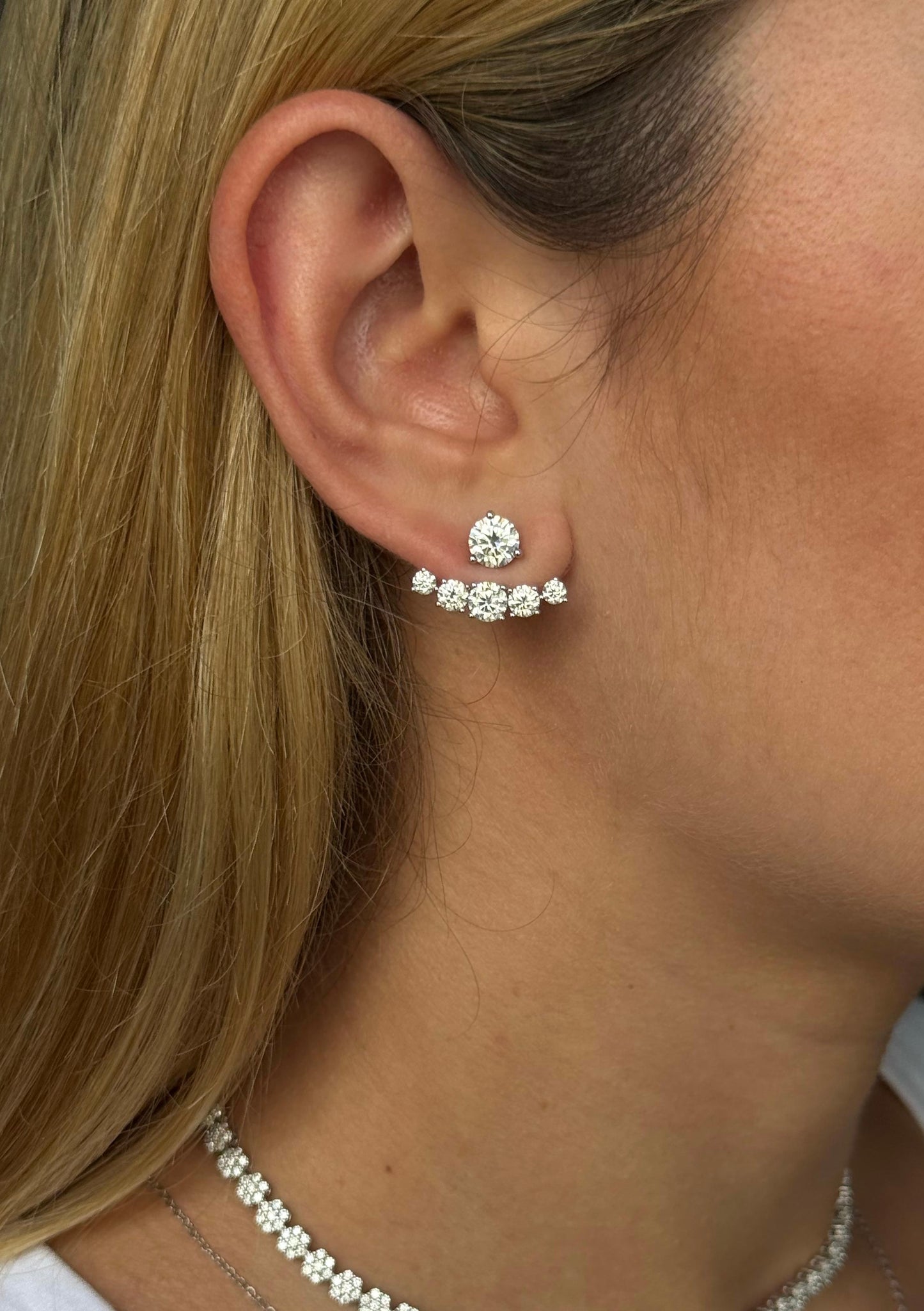 4.6cttw Convertible Stud Earrings