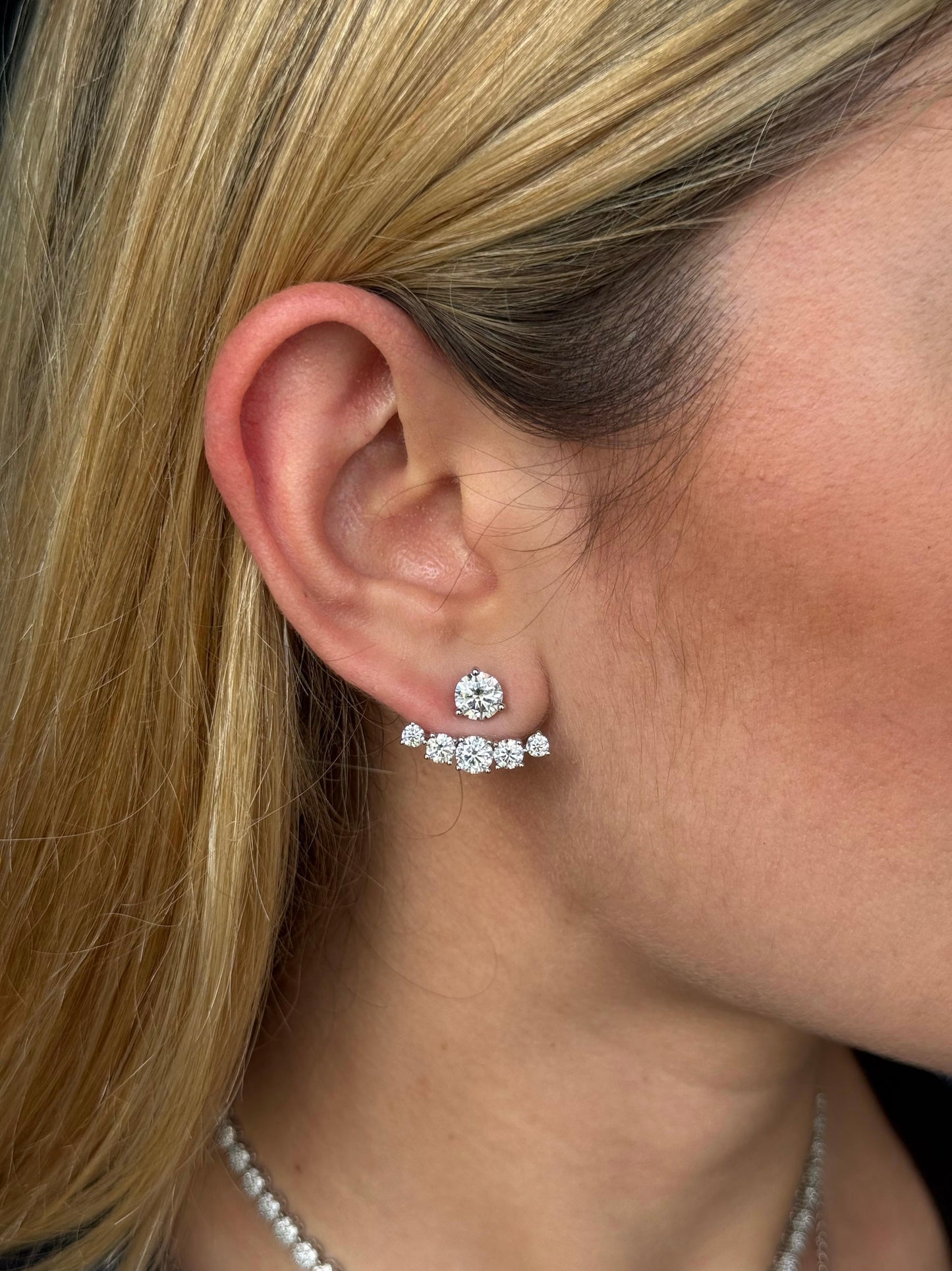 4.6cttw Convertible Stud Earrings
