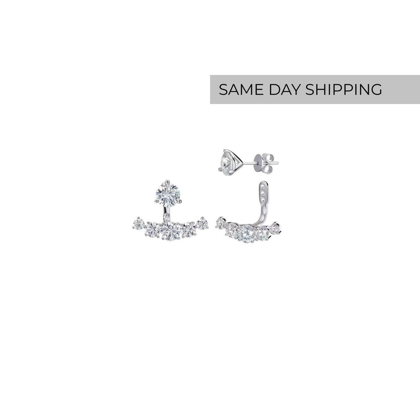 4.6cttw Convertible Stud Earrings