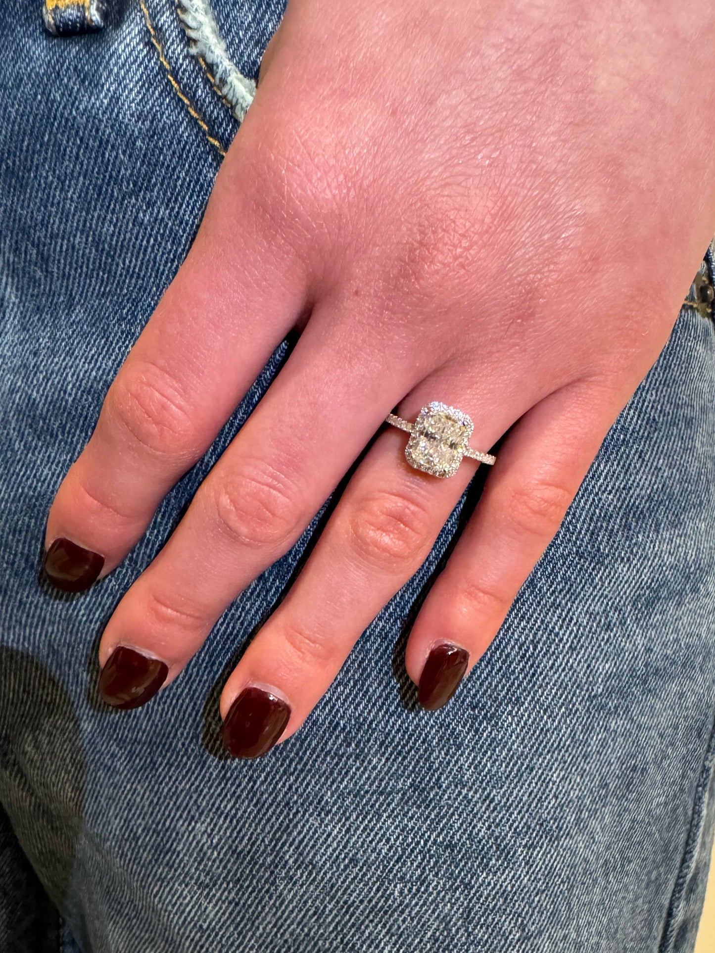 2 Carat Radiant Cut Ring