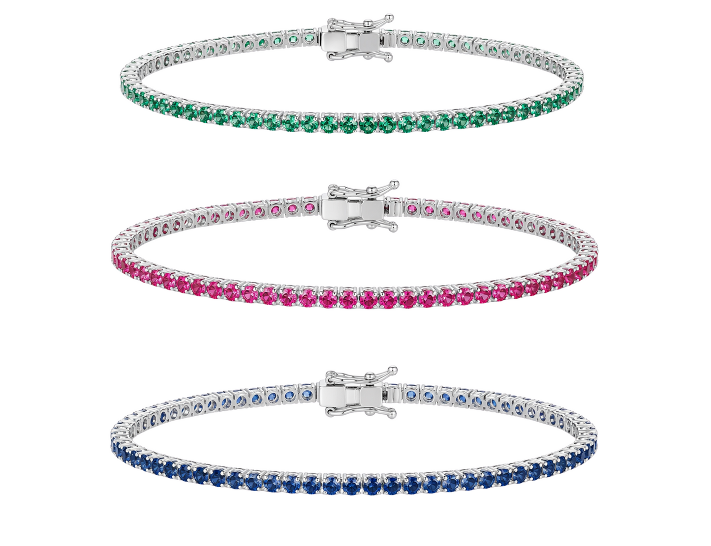 3mm Color Tennis Bracelet
