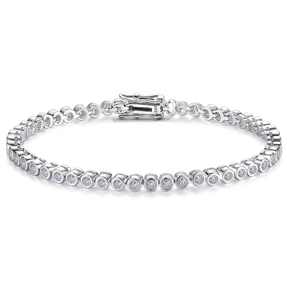Bezel Set Tennis Bracelet