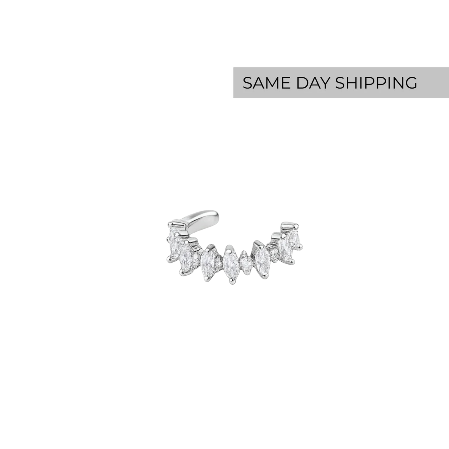 marquise ear cuff earrings