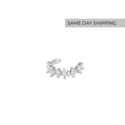 marquise ear cuff earrings