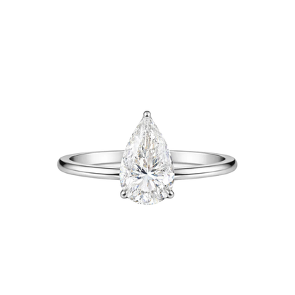 3ct Pear Solitaire Engagement Ring