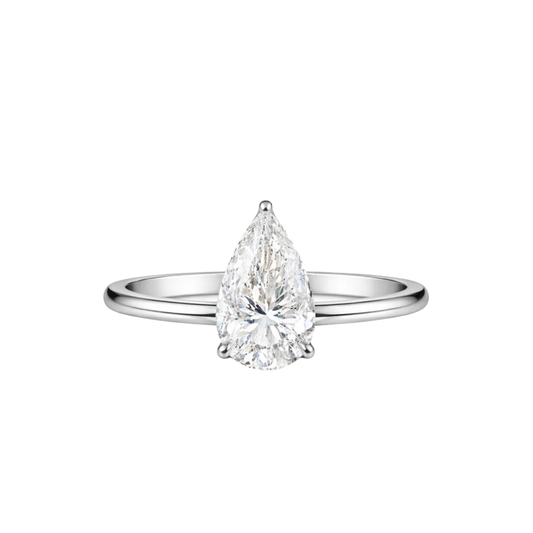 3ct Pear Solitaire Engagement Ring