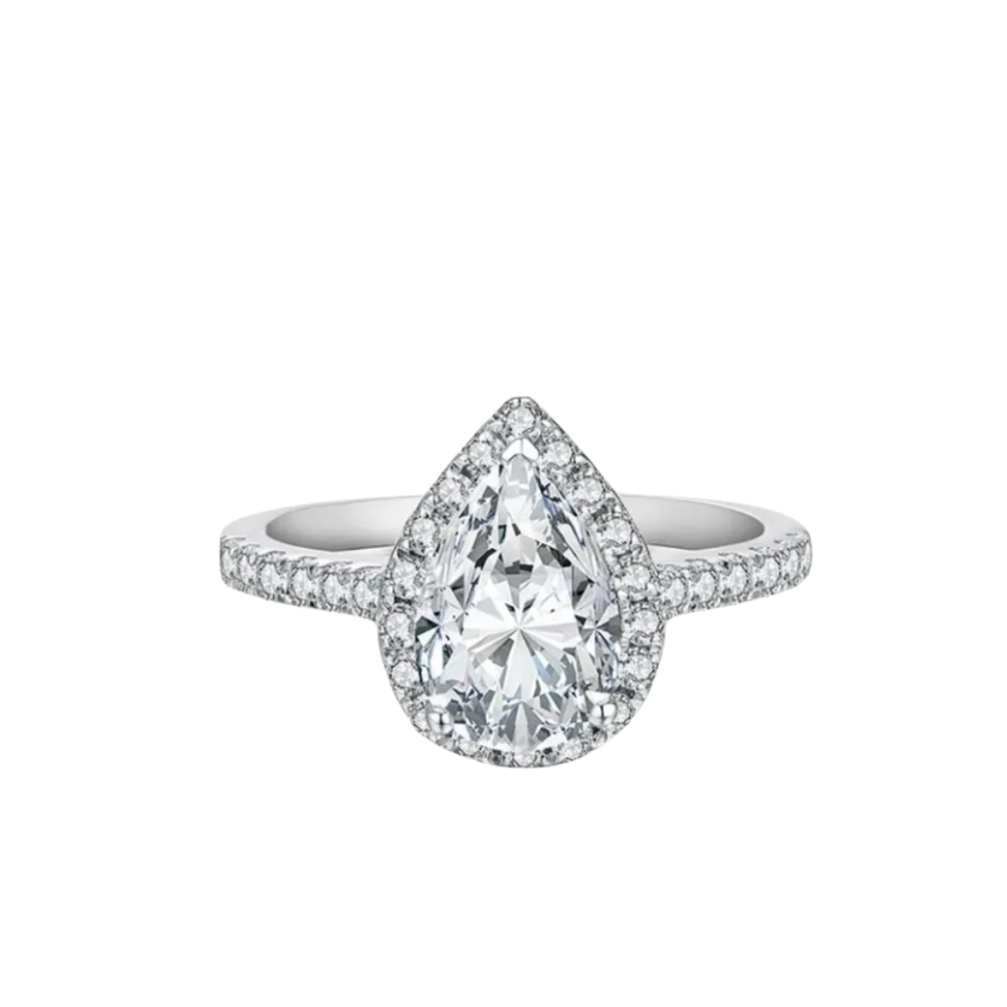 2 Carat Pear Cut Ring