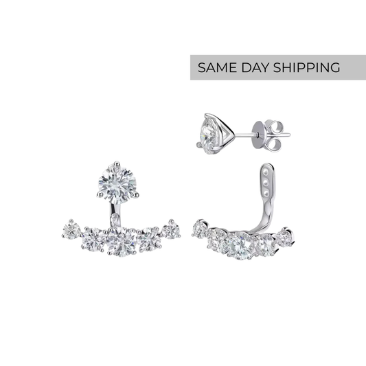 4.6cttw Convertible Stud Earrings