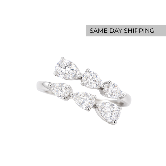 Pear Cut Wrap Ring