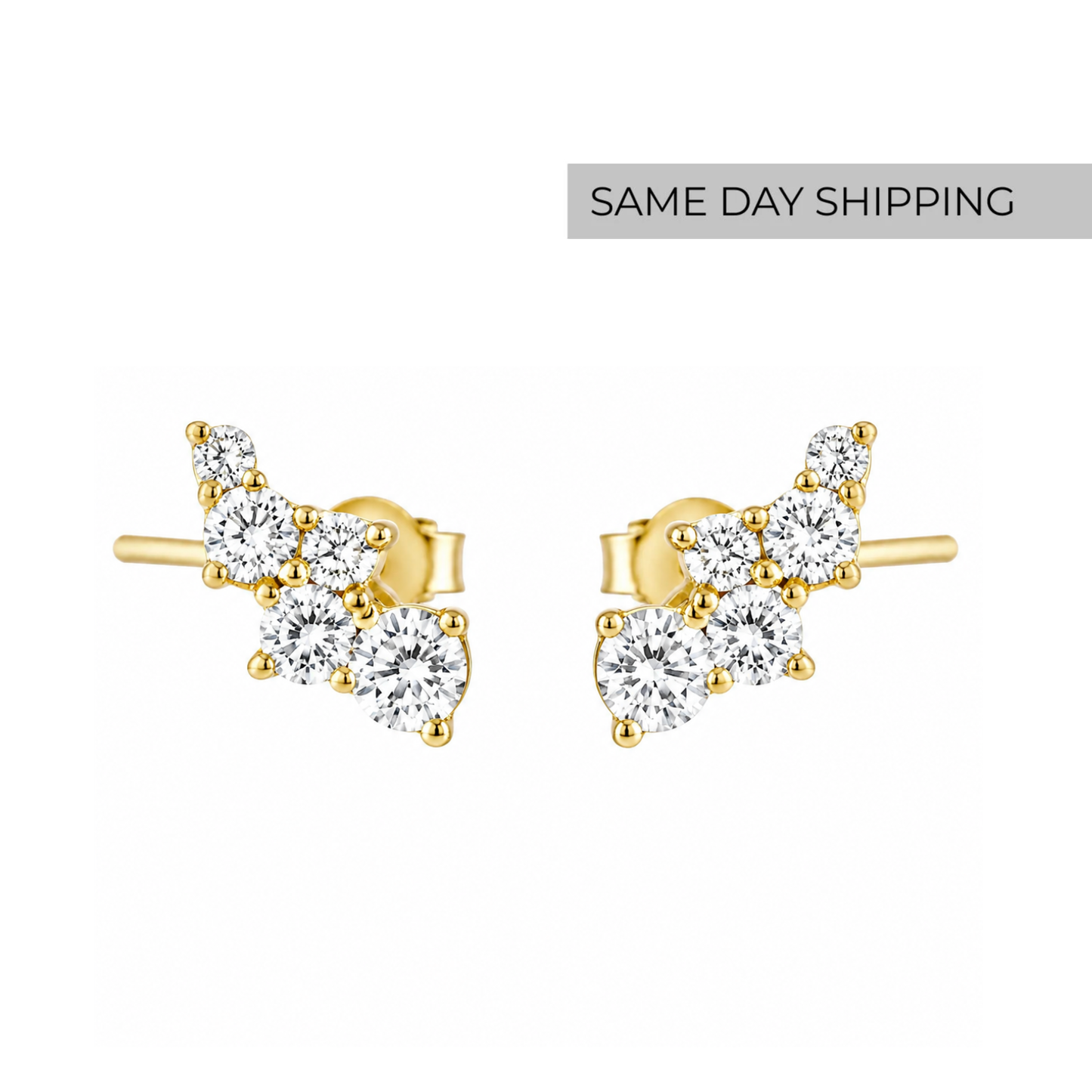 Petite spark stud earrings