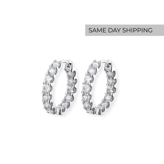 Medium Inside Out Hoop Earrings