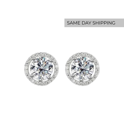 Halo Stud Earrings