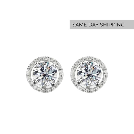 Halo Stud Earrings