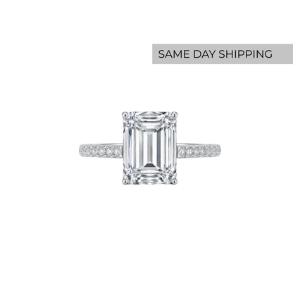 4ct emerald cut ring