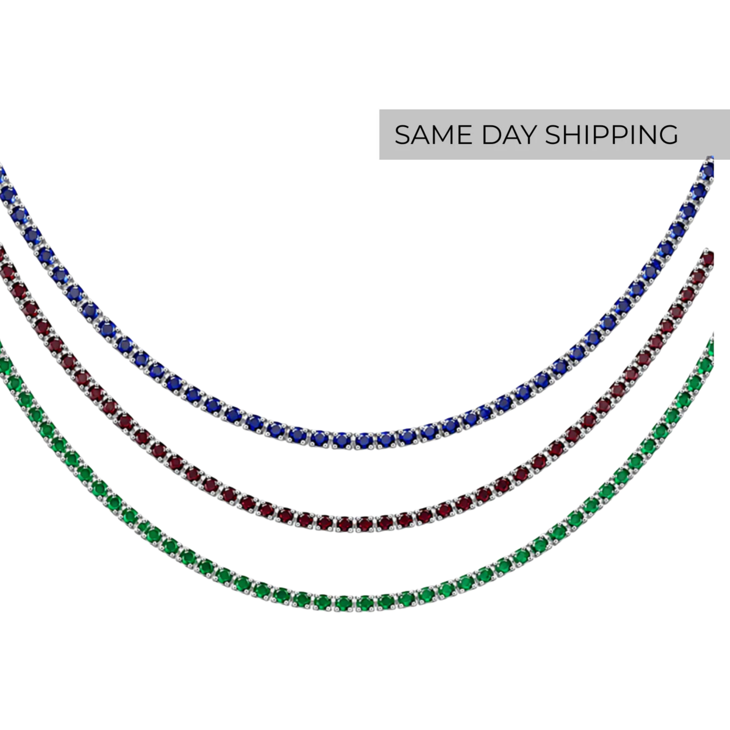 Color Tennis Necklace
