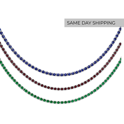 Color Tennis Necklace