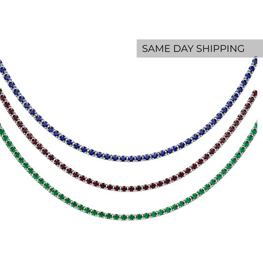 Color Tennis Necklace