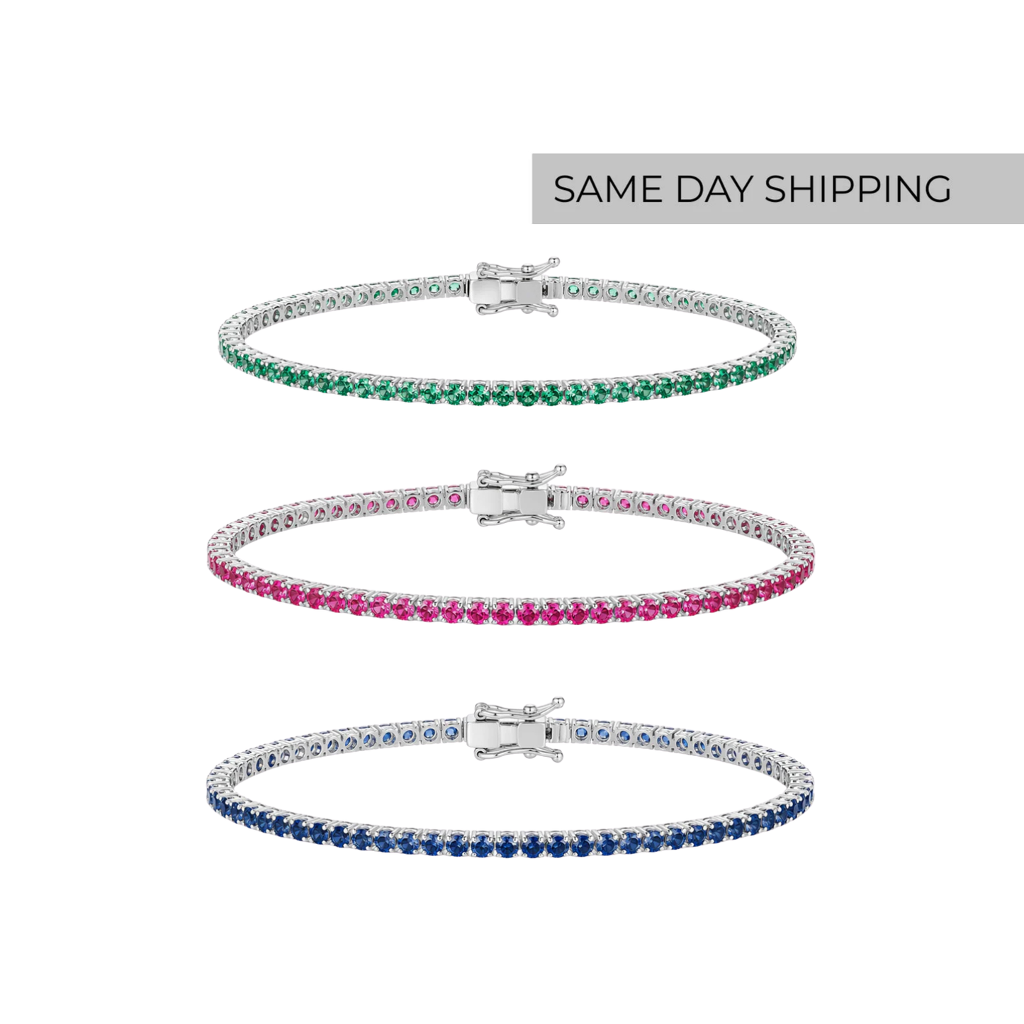 2mm Color Tennis Bracelet