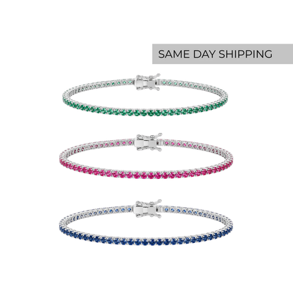 2mm Color Tennis Bracelet