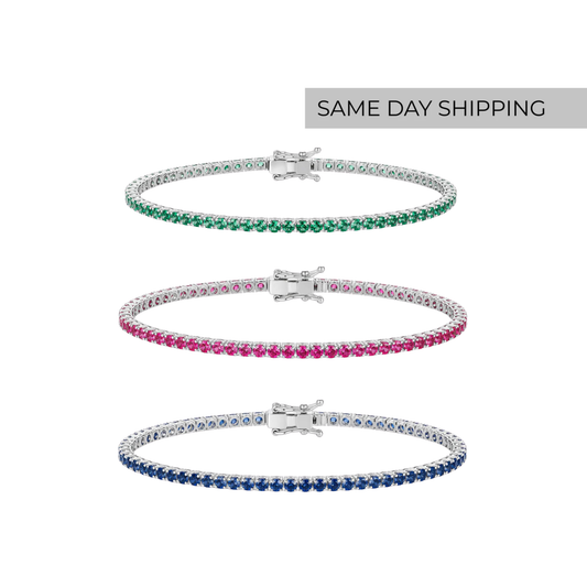 2mm Color Tennis Bracelet