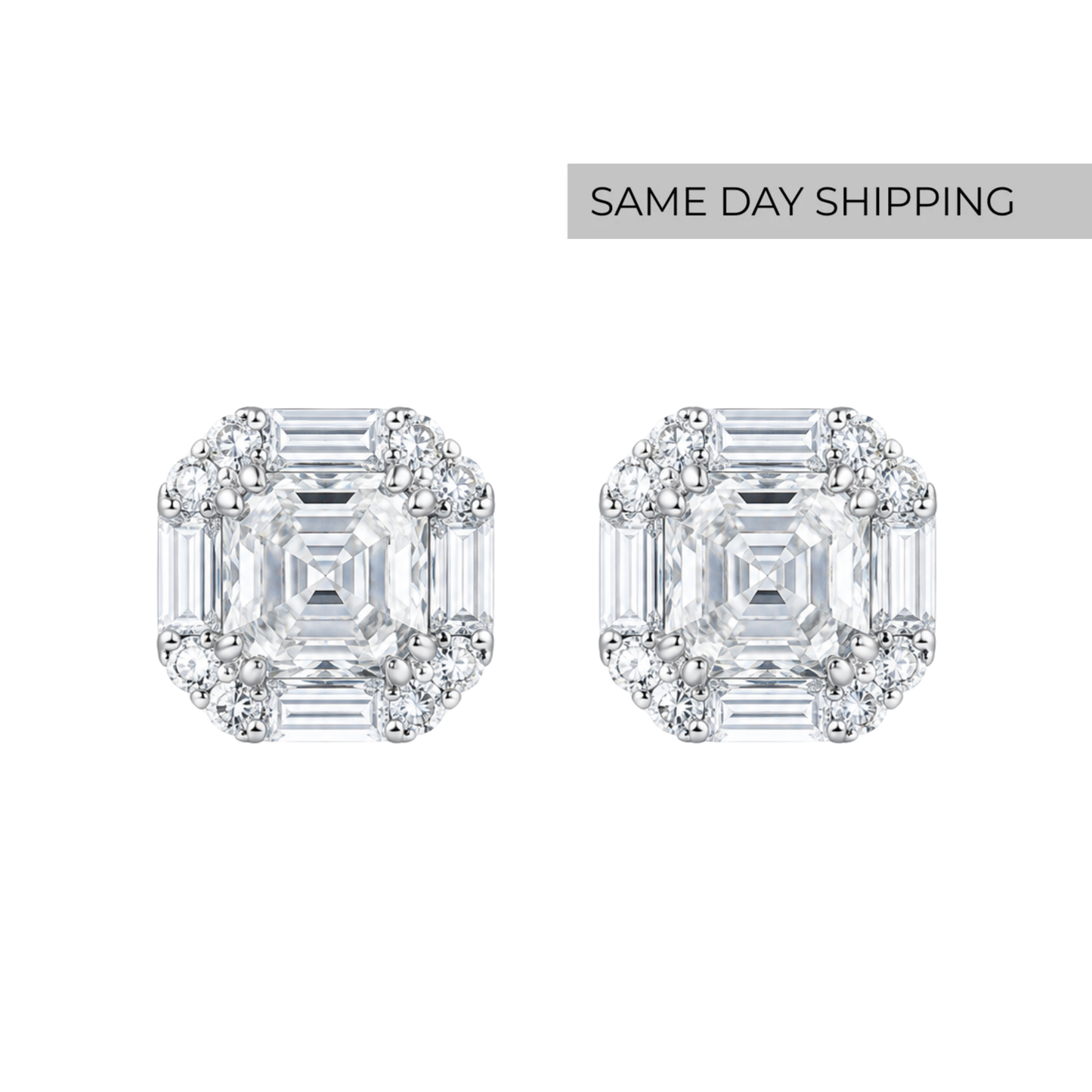 Marquise Cluster Stud Earrings
